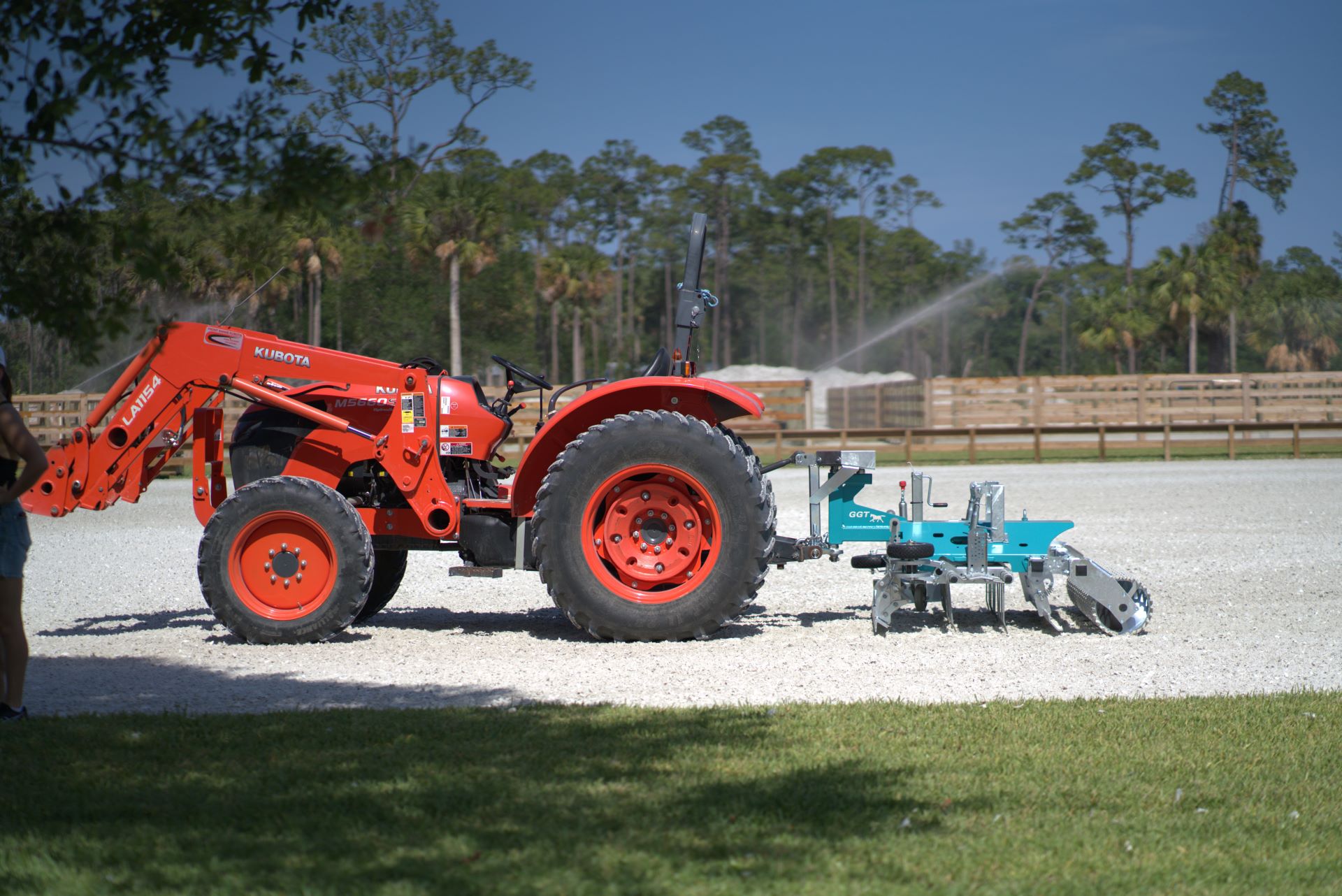 GGT Care Pro on horse arena footing