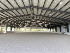 Selecting riding arena footing material