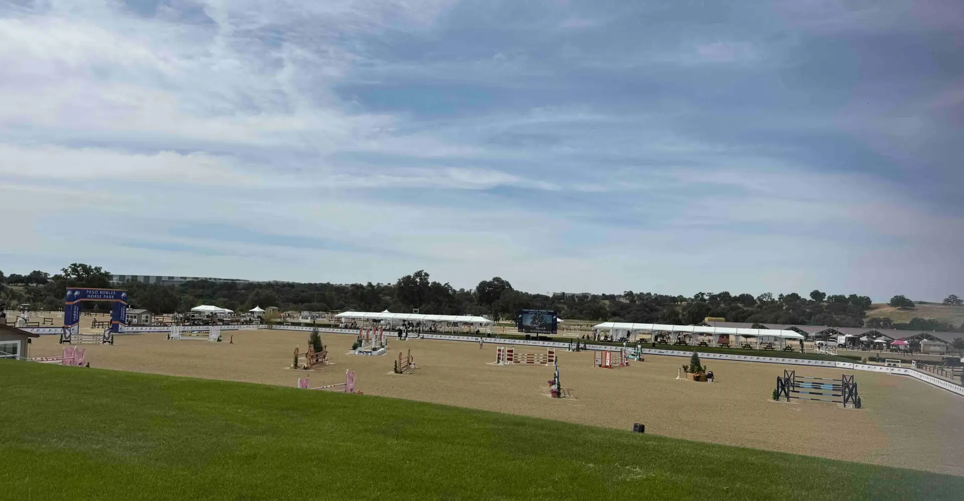 Paso Robles horse arena with GGT Footing