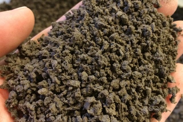 Arpolith dust absorber for horse arenas