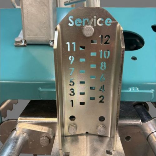 Tine depth guide on GGT Care Pro arena conditioner